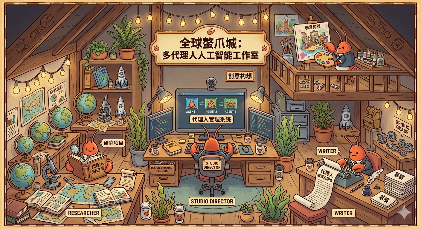 多Agent实战：用QClaw配置你的第一个AI工作室