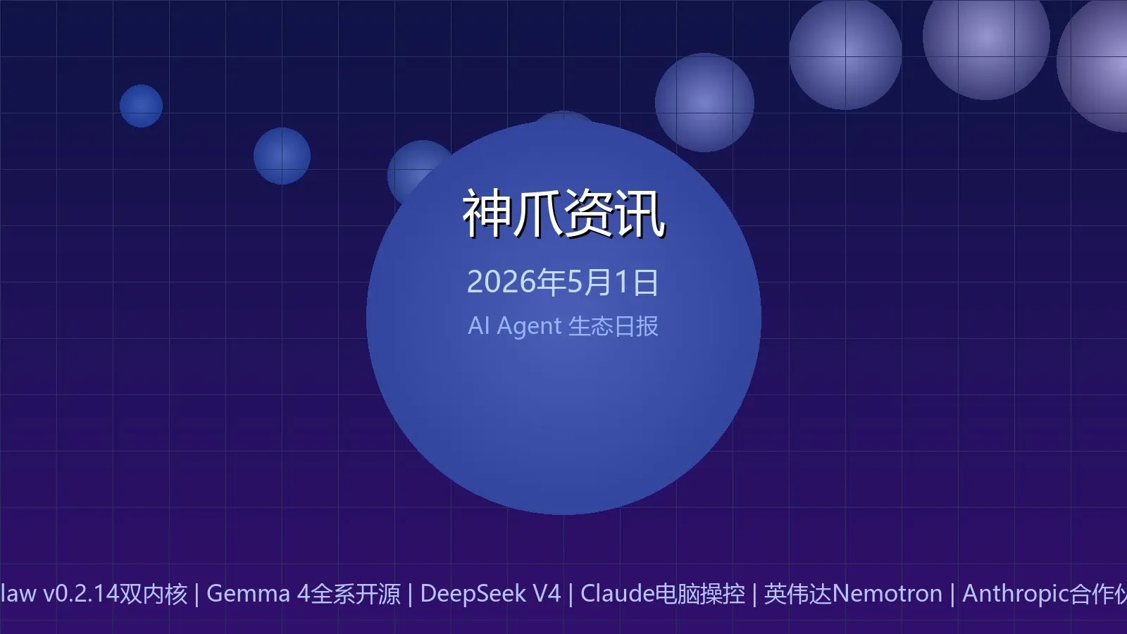 神爪资讯 2026年05月01日封面图